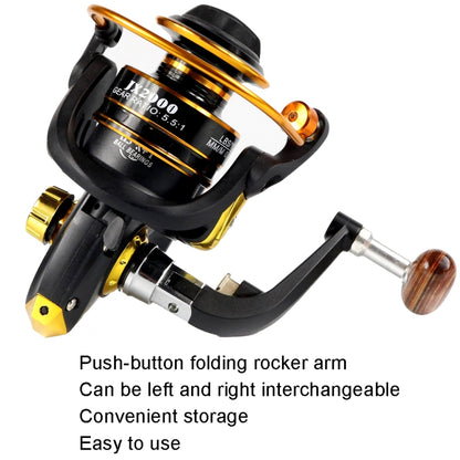 Metal Spinning Fishing Reel, YUMOSHI JX2000, YUMOSHI JX3000, YUMOSHI JX4000, YUMOSHI JX5000, YUMOSHI JX6000, YUMOSHI JX7000