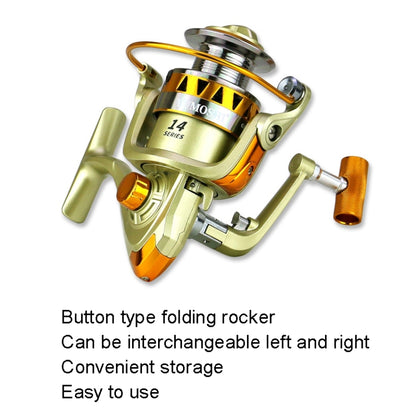 Spinning Fishing Reel 5.2:1 Gear Ratio Metal Spool Saltwater Fishing Tools, YUMOSHI JF2000, YUMOSHI JF3000, YUMOSHI JF4000, YUMOSHI JF5000, YUMOSHI JF6000, YUMOSHI JF7000