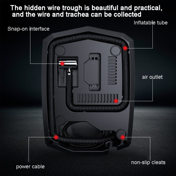 SUITU ST-5002 Compresseur d'air de voiture DC 12V Gonfleur de pneu 150 PSI Pompe à air automatique, modèle à aiguille, modèle à affichage numérique, modèle à aiguille + boîte à outils, modèle à affichage numérique + boîte à outils