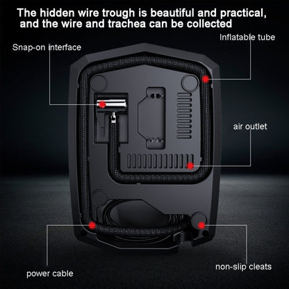 SUITU ST-5002 Compresseur d'air de voiture DC 12V Gonfleur de pneu 150 PSI Pompe à air automatique, modèle à aiguille, modèle à affichage numérique, modèle à aiguille + boîte à outils, modèle à affichage numérique + boîte à outils