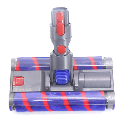 For Dyson V7 V8 V10 V11 Double Roller Soft Velvet Floor Brush Head with LED Lighting, For Dyson V7 / V8 / V10 / V11 26cm