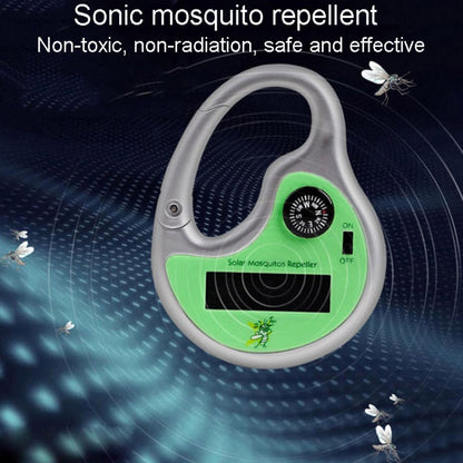 Répulsif Moustiques Ultrasonique d'Extérieur Portable à Recharge Solaire Chasse-Moustiques et Insectes