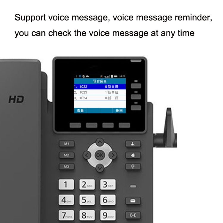 S01 Téléphone réseau VOIP intelligent 4G Full Netcom Conférence audio SIPBureau sans fil fixe, S01