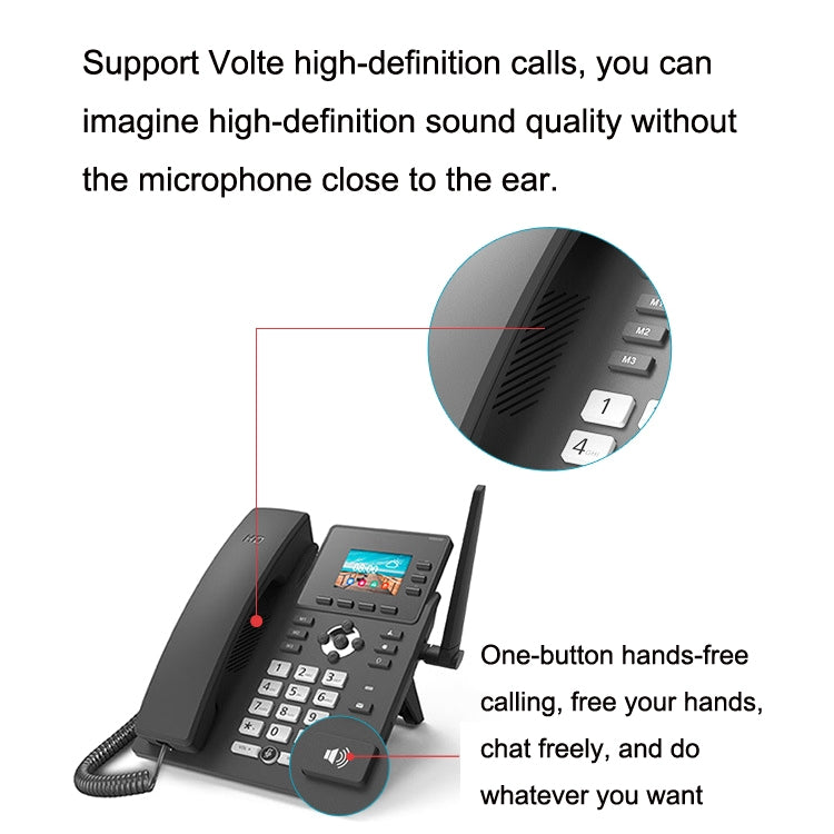 S01 Téléphone réseau VOIP intelligent 4G Full Netcom Conférence audio SIPBureau sans fil fixe, S01