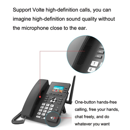 S01 Téléphone réseau VOIP intelligent 4G Full Netcom Conférence audio SIPBureau sans fil fixe, S01