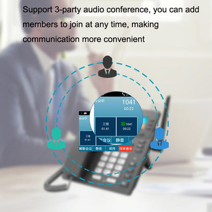 S01 Téléphone réseau VOIP intelligent 4G Full Netcom Conférence audio SIPBureau sans fil fixe, S01
