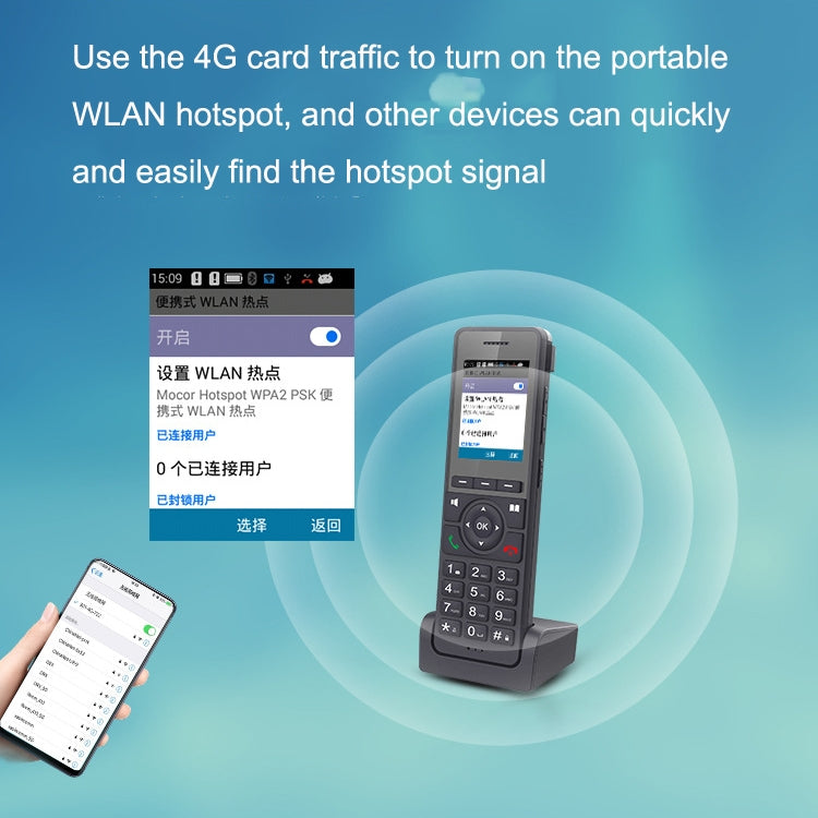 S07 Mobile Handheld WIFI Wireless Phone IP VOIP SIP Phone Support 4G Charging Base Network Phone, S07