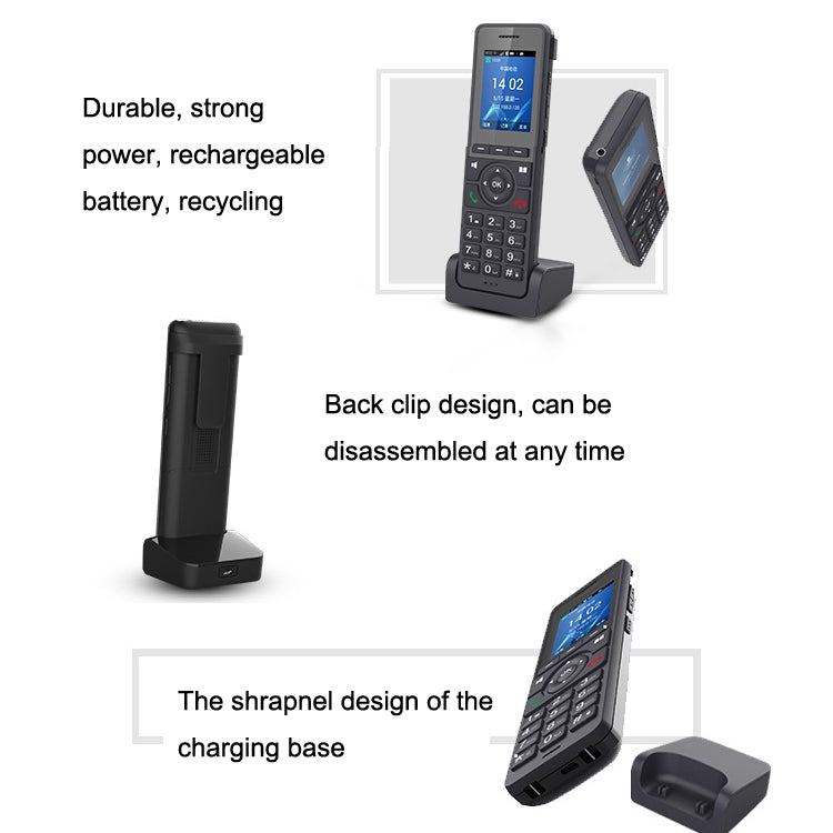 S07 Mobile Handheld WIFI Wireless Phone IP VOIP SIP Phone Support 4G Charging Base Network Phone, S07