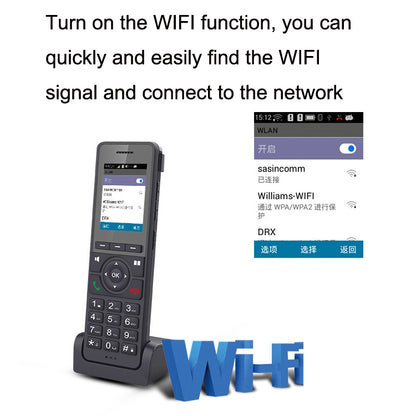 S07 Mobile Handheld WIFI Wireless Phone IP VOIP SIP Phone Support 4G Charging Base Network Phone, S07