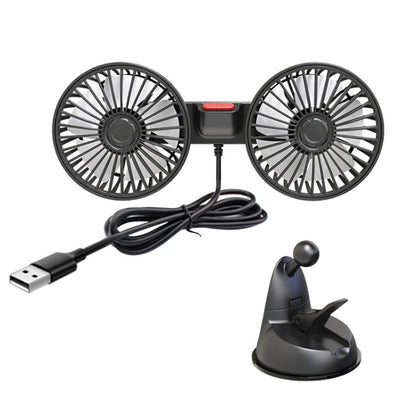F4206 Suction Cup Double Head Car USB Fan, F4206