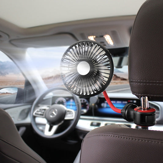 Ventilateur flexible USB pour banquette arrière de voiture F508, avec réglage de la vitesse du souffle, F508