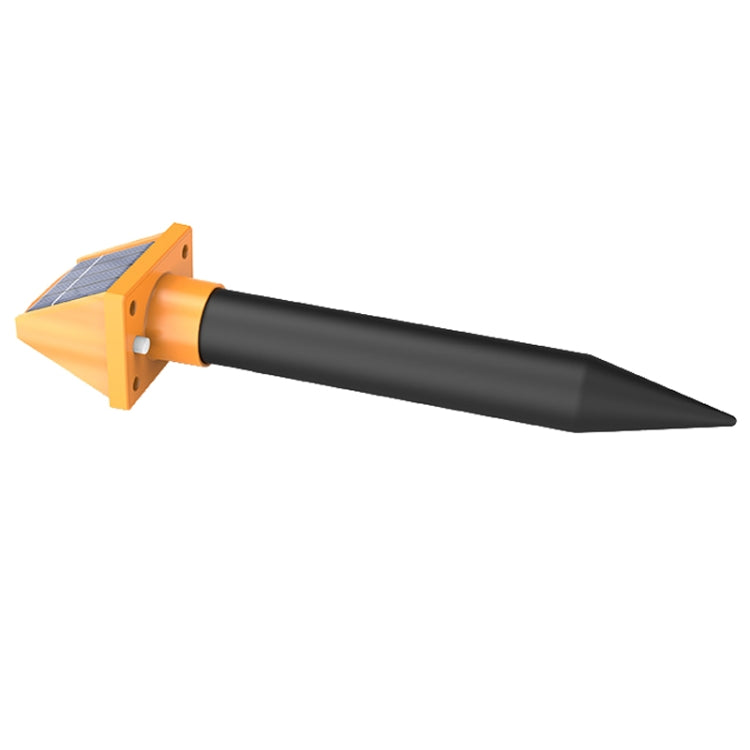 SJZ057 Répulsif solaire ultrasons étanche IP66 pour l'extérieur, répulsif ultrasons pour animaux de verger, SJZ057 (Orange)