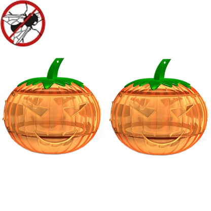 SJZ060 2pcs/set Pumpkin Shaped Fruit Fly Traps Fruit Fly Trap Bee Trap, (Yellow), (Orange)
