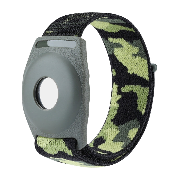 For AirTag Anti-Lost Device Case Locator Nylon Loop Watch Strap Wrist Strap, 17cm (Army Green Camouflage), 22cm (Army Green Camouflage), 17cm (Deep Green Camouflage), 22cm (Deep Green Camouflage), 17cm (Purple Camouflage), 22cm (Purple Camouflage)     ...