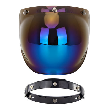 Motorcycle Helmet Three-Button Windproof Lens With Bracket