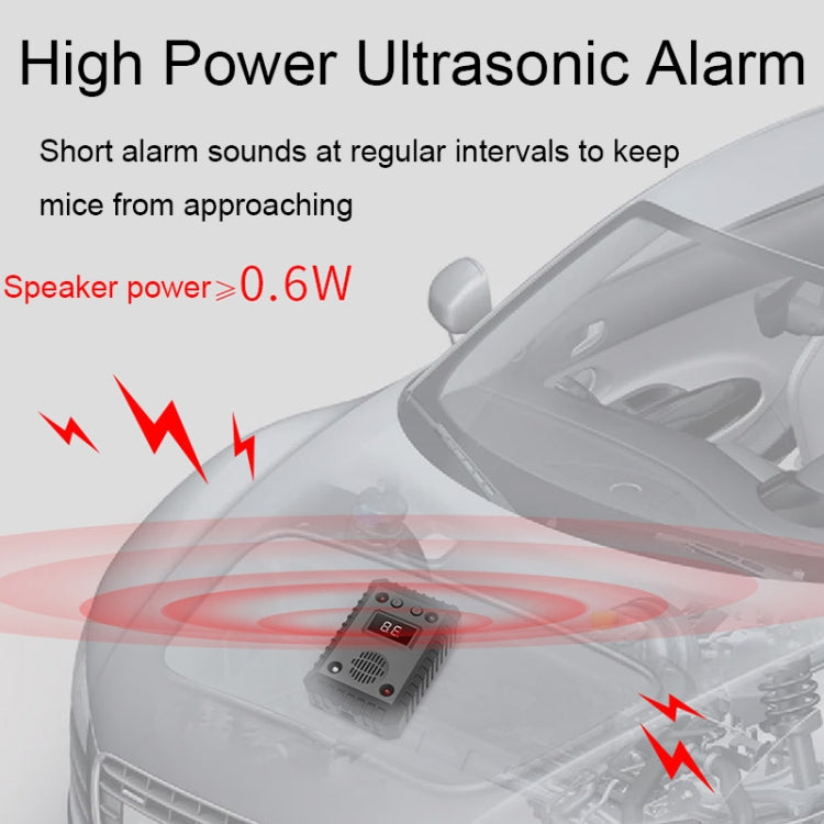 SJZ-021 Auto-Ultraschall-Mäusevertreiber Auto-Motor-Mäusevertreiber, ohne Batterie, mit Batterie