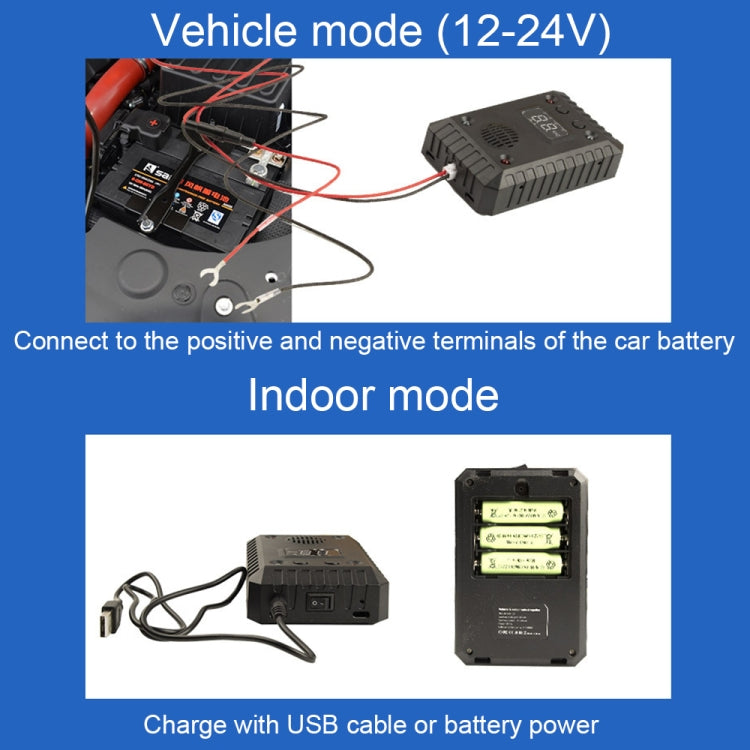 SJZ-021 Auto-Ultraschall-Mäusevertreiber Auto-Motor-Mäusevertreiber, ohne Batterie, mit Batterie