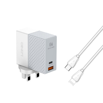 LDNIO A2620C 65W Universal Phone Tablet Charger Type-C/USB-C Port Fast Charger, 65W EU Plug, 65W UK Plug, 65W US Plug