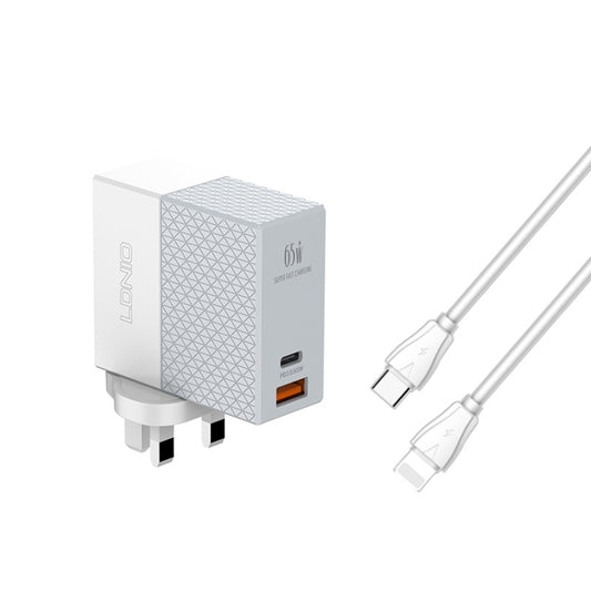 LDNIO A2620C 65W Universal Telefon-Tablet-Ladegerät Typ-C/USB-C-Anschluss Schnellladegerät, 65W EU-Stecker, 65W UK-Stecker, 65W US-Stecker