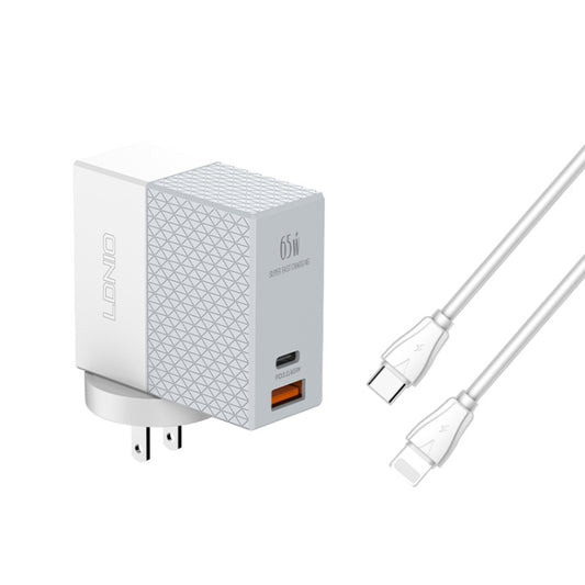 LDNIO A2620C Chargeur Universel Téléphone Tablette 65W Port Type-C/USB-C Chargeur Rapide, Prise EU 65W, Prise UK 65W, Prise US 65W