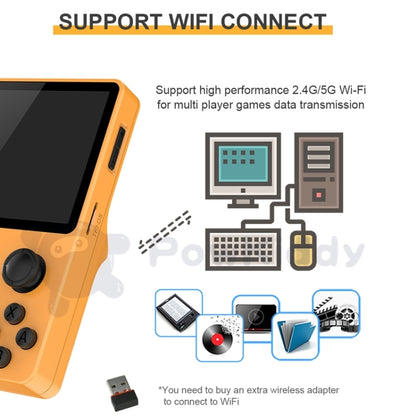 POWKIDDY RGB20S Console de jeu portable rétro à écran IPS de 3,5 pouces open source, 16 Go + 64 Go, 16 Go + 256 Go
