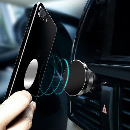 Air Outlet Type Aluminum Alloy Car Magnetic Suction Bracket Navigation Phone Holder, Air Outlet (Black), Air Outlet (Gold), Air Outlet (Silver)