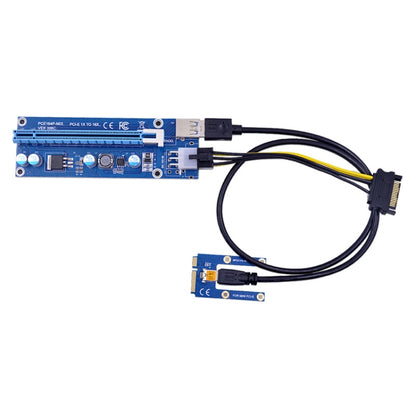 PCE164P-N03 VER006C Mini PCI-E 1X To 16X Riser For Laptop External Image Card, Blue Board 6pin, Blackboard 6pin, Blackboard 4pin, M2 To 6pin