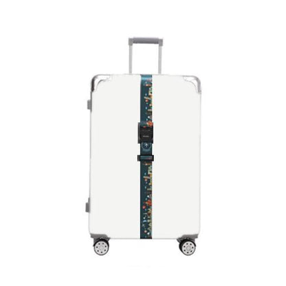 Luggage Fixed Anti-Mis-Opening Packing Strap, Honeycomb, Magic Color, Red Star, Travel Around, Smile, Rainbow, Blue Shiba Inu, Yellow Shiba Inu