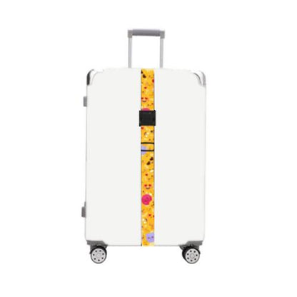 Luggage Fixed Anti-Mis-Opening Packing Strap, Honeycomb, Magic Color, Red Star, Travel Around, Smile, Rainbow, Blue Shiba Inu, Yellow Shiba Inu