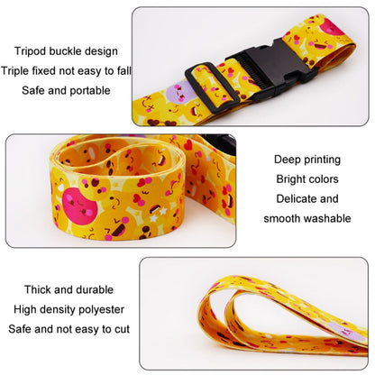 Luggage Fixed Anti-Mis-Opening Packing Strap, Honeycomb, Magic Color, Red Star, Travel Around, Smile, Rainbow, Blue Shiba Inu, Yellow Shiba Inu