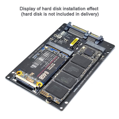 Carte convertisseur SSD 2 en 1 SATA 22 broches vers MSATA ou M.2 NGFF SATA, carte seule, avec câble SATA 22 broches et câble USB 3.0