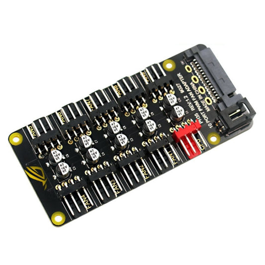 PWM Fan Hub Desktop Computer CPU Fan Expander Supports 3Pin&4Pin, PH35