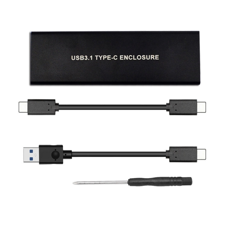 USB3.2 To M.2 NVME Hard Disk Box NGFF PCIE Protocol To TYPE-C, White, Black, Black with C-C Cable, Silver White with C-C Cable
