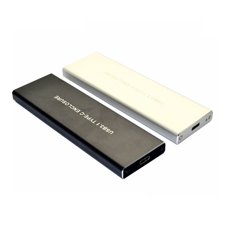 USB3.2 To M.2 NVME Hard Disk Box NGFF PCIE Protocol To TYPE-C, White, Black, Black with C-C Cable, Silver White with C-C Cable