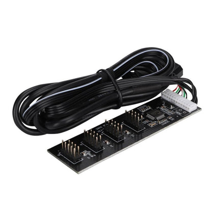 USB 2.0 9pin To 4 9pin Hub Internal Motherboard Header With 4pin Powered