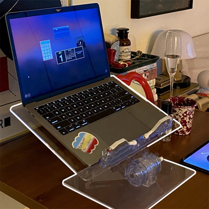 Student Desktop Reading Rack Transparent Acrylic Tablet Stand