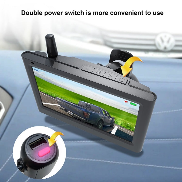 Solar Integrated License Plate Frame Vehicle Camera Wireless Reversing Display, RC03