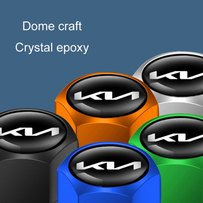3sets For KIA KN Car Tire Valve Core Decorative Metal Cap