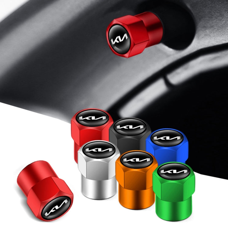 3sets For KIA KN Car Tire Valve Core Decorative Metal Cap