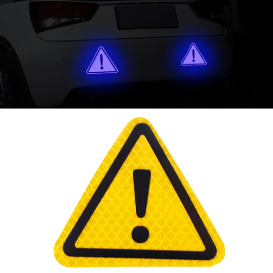 Pegatinas reflectantes triangulares para la cola del coche, señales de advertencia de seguridad y peligro, pegatinas para coche