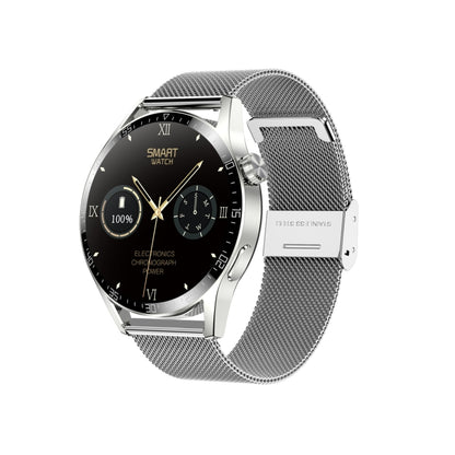 Sports Health Monitoring Waterproof Smart Call Watch With NFC Function, Black-Black Silicone, Black-Black Leather, Black-Black Steel, Silver-Red Silicone, Silver-Brown Leather, Silver-Silver Steel, Black-Black Leather+Black Silicone                    ...
