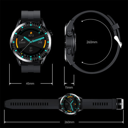 Sports Health Monitoring Waterproof Smart Call Watch With NFC Function, Black-Black Silicone, Black-Black Leather, Black-Black Steel, Silver-Red Silicone, Silver-Brown Leather, Silver-Silver Steel, Black-Black Leather+Black Silicone                    ...