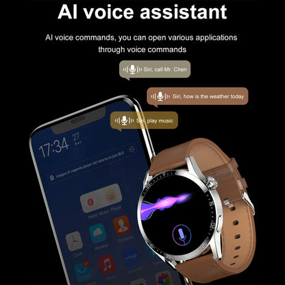 Sports Health Monitoring Waterproof Smart Call Watch With NFC Function, Black-Black Silicone, Black-Black Leather, Black-Black Steel, Silver-Red Silicone, Silver-Brown Leather, Silver-Silver Steel, Black-Black Leather+Black Silicone                    ...