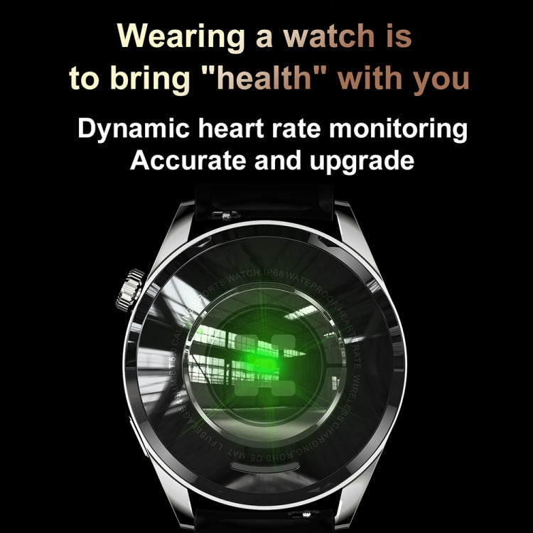 Sports Health Monitoring Waterproof Smart Call Watch With NFC Function, Black-Black Silicone, Black-Black Leather, Black-Black Steel, Silver-Red Silicone, Silver-Brown Leather, Silver-Silver Steel, Black-Black Leather+Black Silicone                    ...