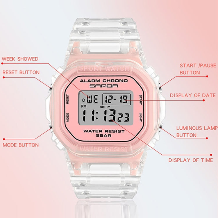 Montre multifonctionnelle SANDA 2009 pour sports, étanche et calendrier