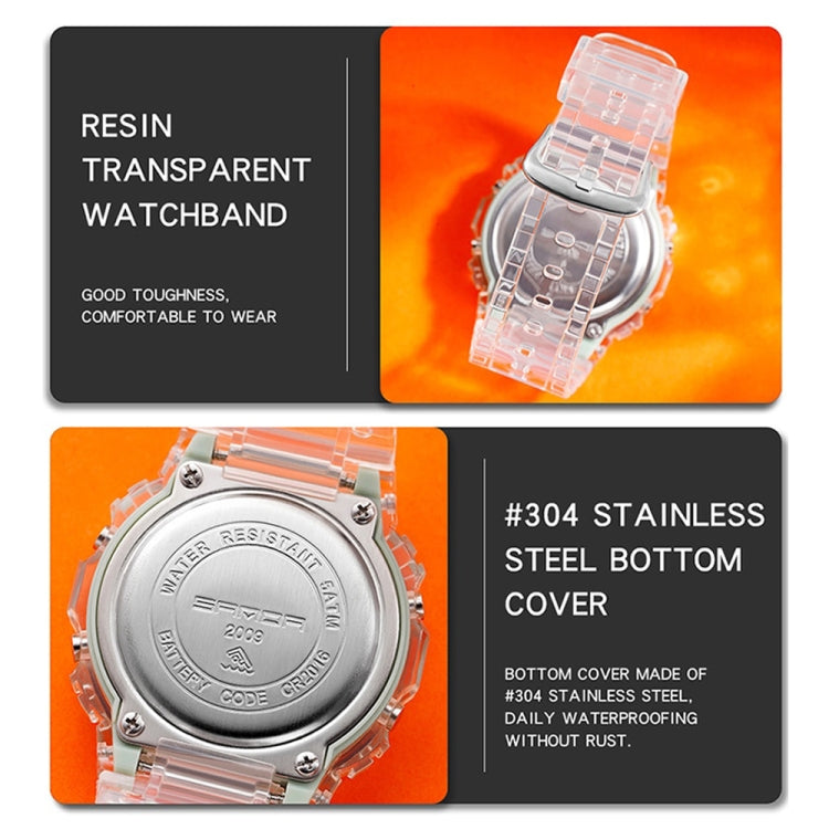 Montre multifonctionnelle SANDA 2009 pour sports, étanche et calendrier