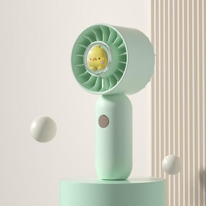 Hand Holds Small Fan Portable Mini Pocket Fan, Pink Duck, Blue Duck, Green Duck, White Duck, Pink Spray Plating Version, Blue Spray Plating Version, Green Spray Plating Version, White Spray Plating Version