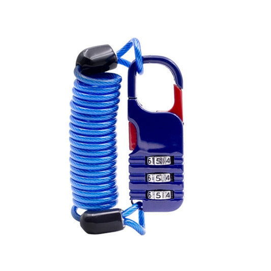 Casque antivol à code Verrouillage souple pour moto et panier de voiture, Bleu, Blanc, Noir, Rose