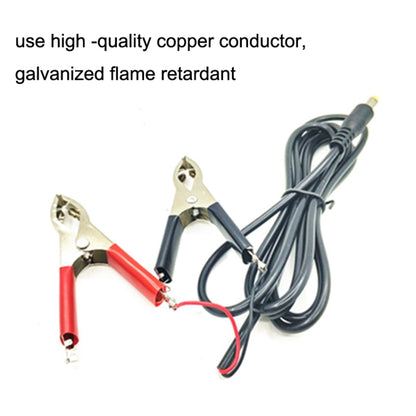 1.5m 12V/24V General Battery Red Black Crocodile Wire Clip LED Power Clip Cable, 1.5m