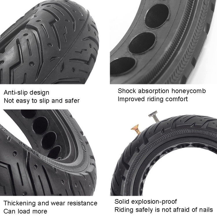 For Ninebot Max G30 Scooter 10 x 2.5 inch Solid Honeycomb Explosion-proof Tire, For Ninebot Max G30 Scooter 10 x 2.5 inch